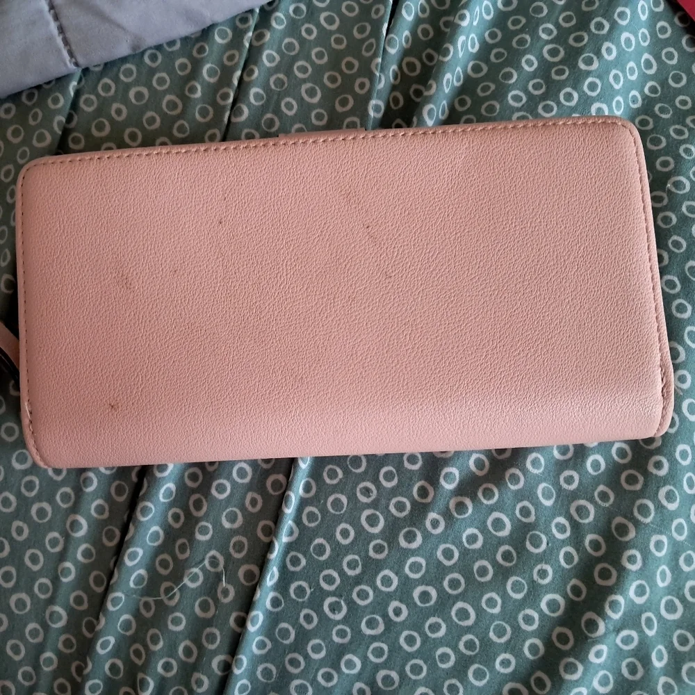 Pink hollow leaf wallet - Picture 6 of 6